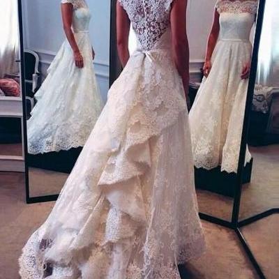 Vintage Lace Wedding Dress, Bridal Gown,Wedding Dress for Bride ,Bridal Dress for Women ,Wedding Dress Plus Size ,Wedding Dress Costume LB018